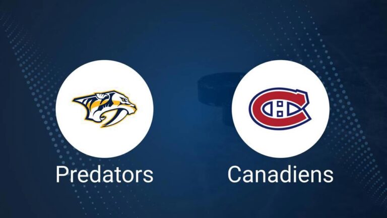 Where to Watch Nashville Predators vs. Montreal Canadiens on TV or